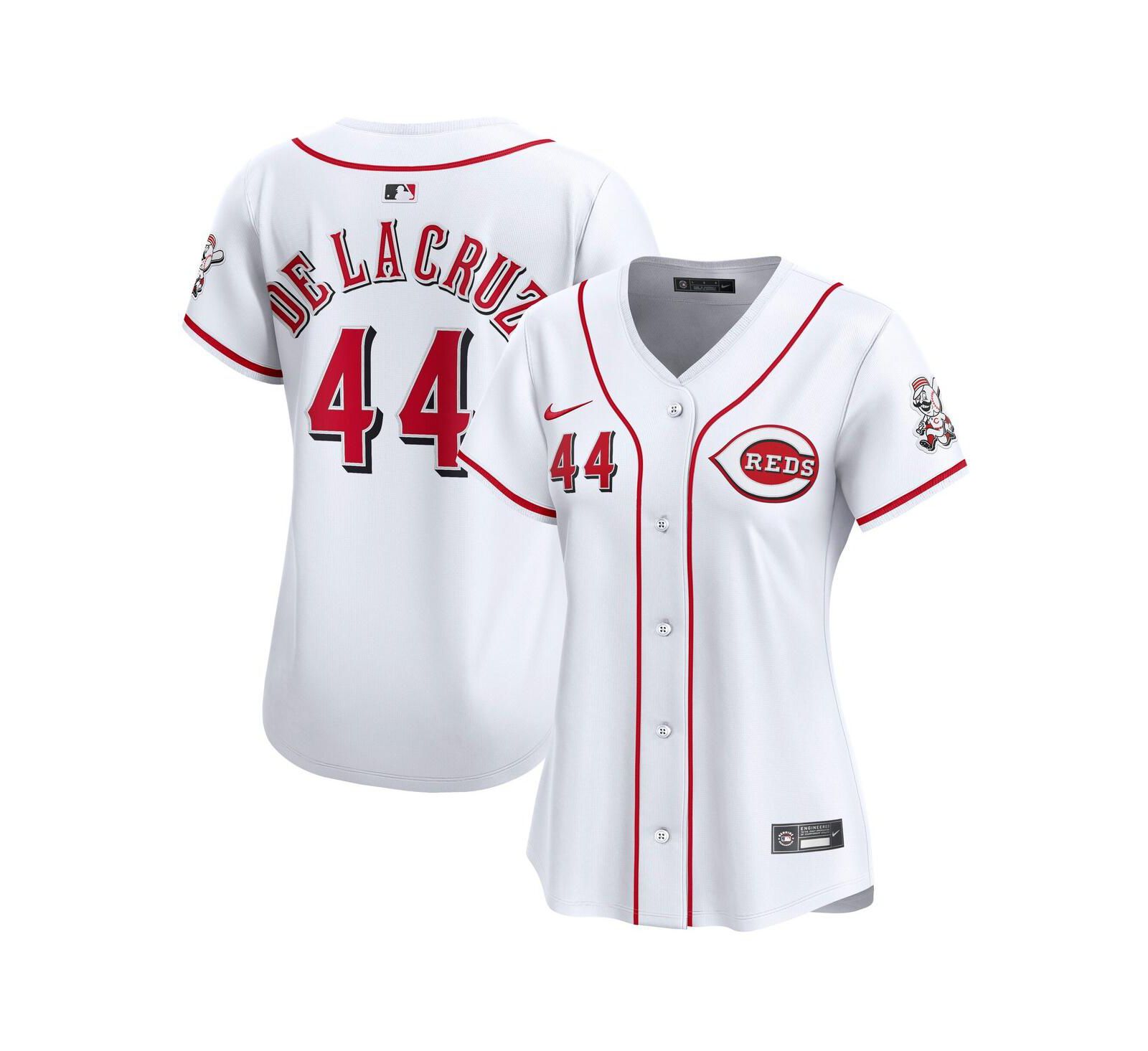 Женская джерси Nike Elly De La Cruz White Cincinnati Reds Home Limited Player