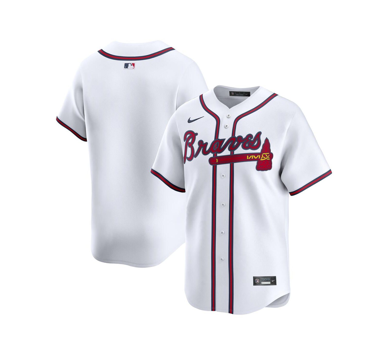 Мужская белая джерси Nike Atlanta Braves Home Limited