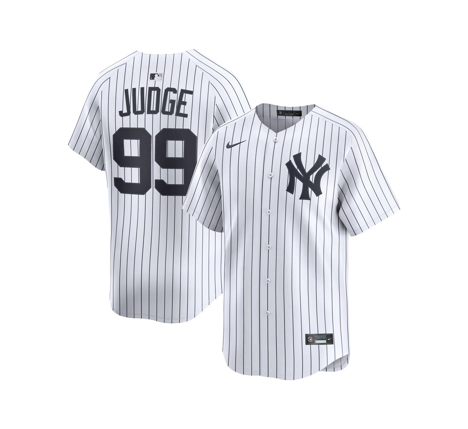 Мужская джерси Nike Aaron Judge White New York Yankees Home Limited Player