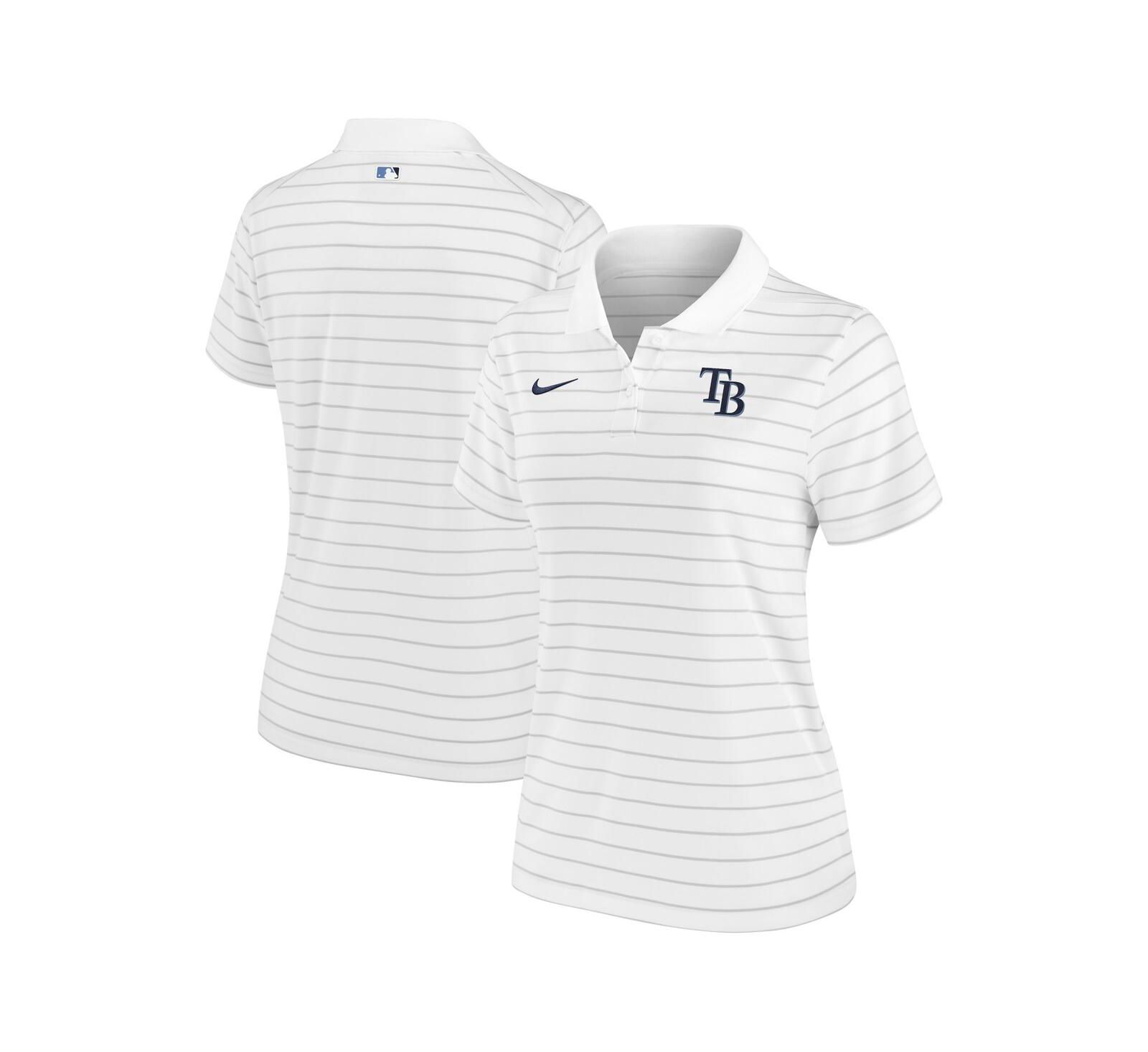 Женская Polo рубашка Nike White Tampa Bay Rays Authentic Collection Victory Performance