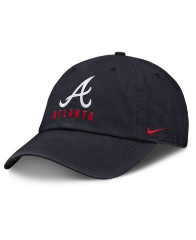 Женская регулируемая кепка Nike Atlanta Braves Club, темно-синяя