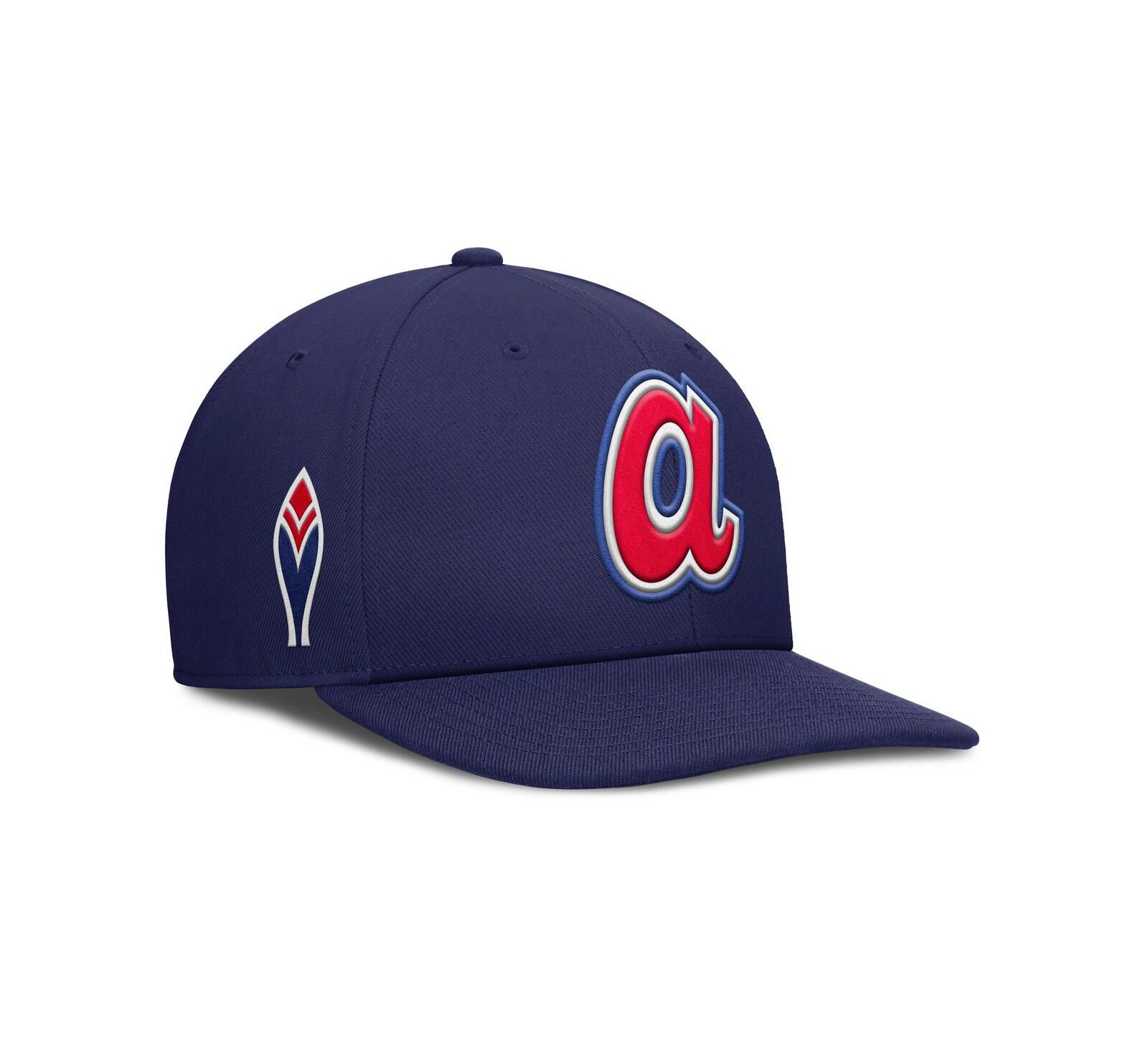 Nike Men's Navy Atlanta Braves Pro Performance Snapback Hat
