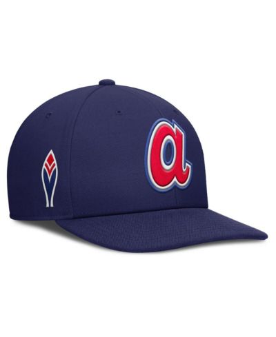 Nike Мужская кепка Atlanta Braves Pro Performance Snapback, темно-синяя