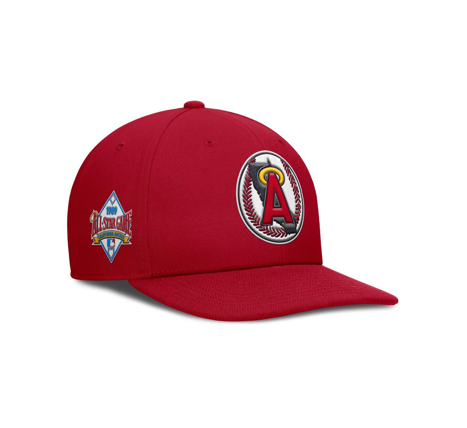 Мужская кепка Nike Red California Angels Pro Performance Snapback Hat