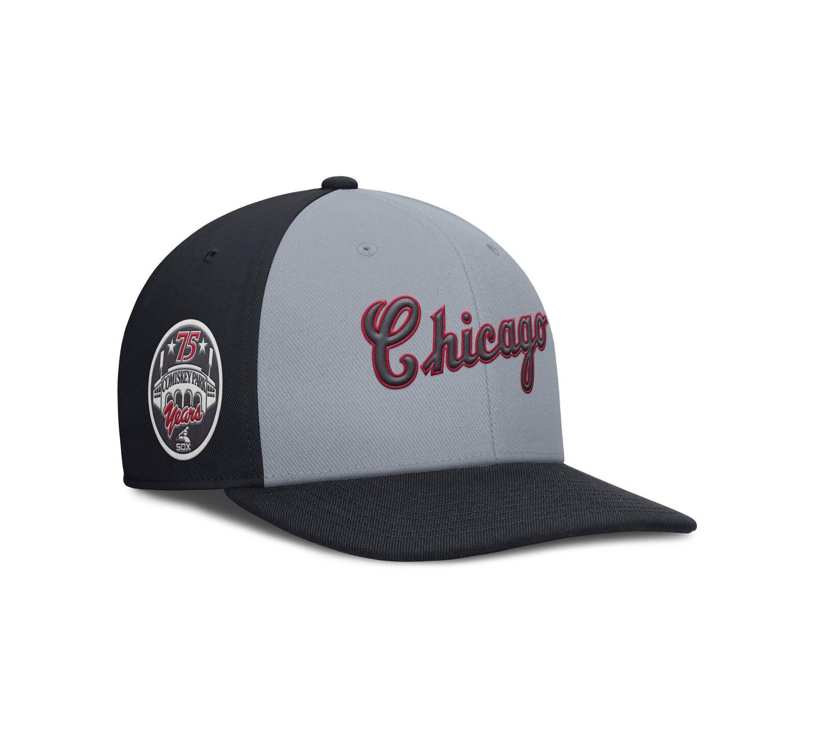 Мужская кепка Nike Chicago White Sox Pro Performance Snapback, серая/темно-синяя