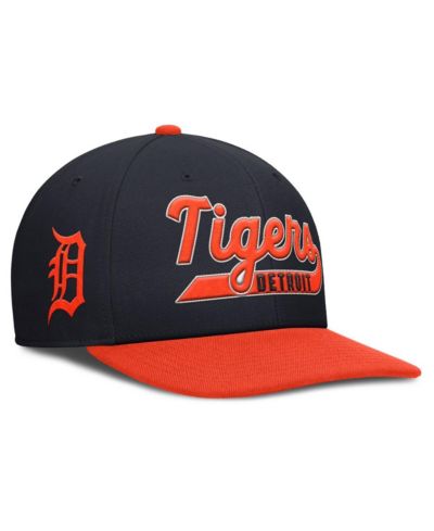 Мужская кепка Nike Navy/Orange Detroit Tigers Pro Performance Snapback