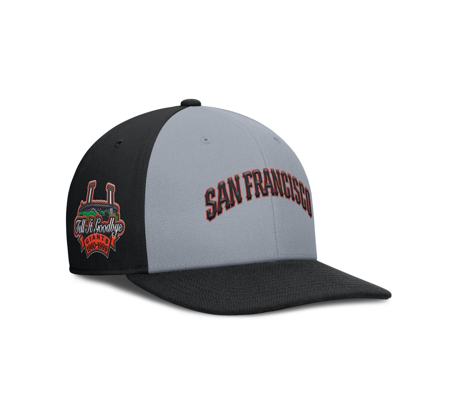Nike Мужская кепка Snapback San Francisco Giants Pro Performance, серо-черная