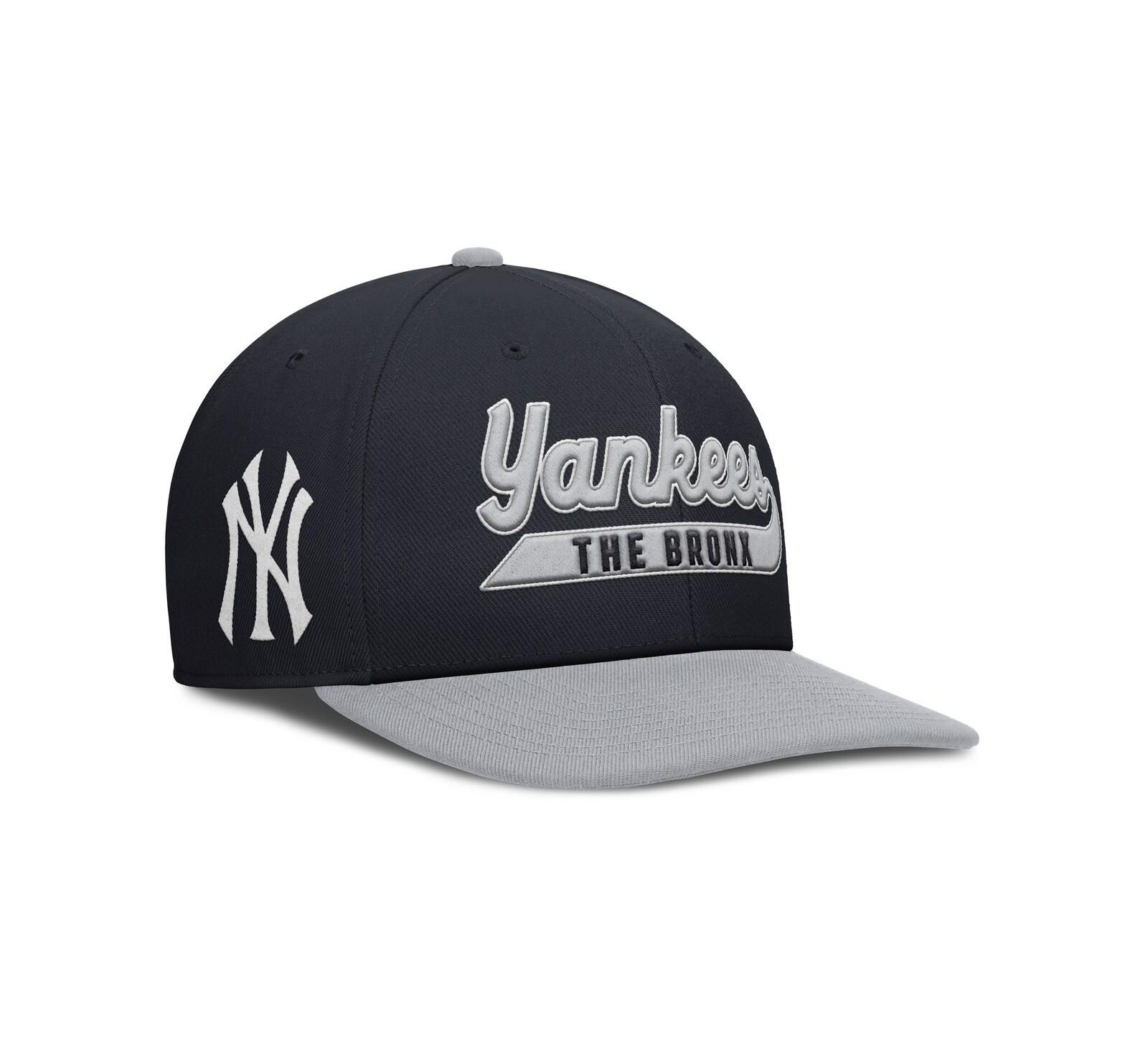 Nike Мужская кепка New York Yankees Pro Performance Snapback, темно-синий/серый