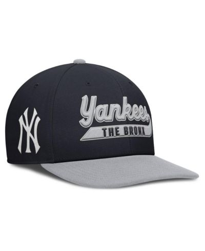 Nike Мужская кепка New York Yankees Pro Performance Snapback, темно-синий/серый