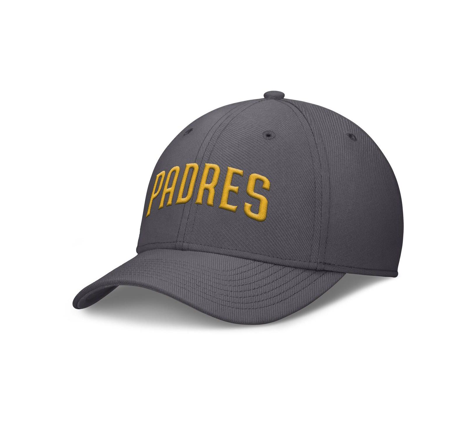 Мужская кепка Nike San Diego Padres Gray Swoosh Performance Flex