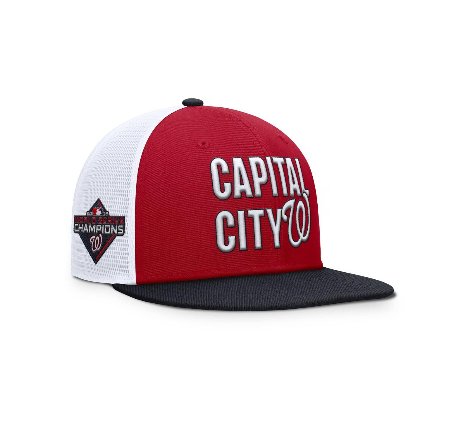 Nike Men's Red Washington Nationals Pro Trucker Snapback Hat