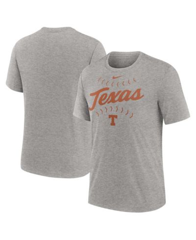 Мужская футболка Nike Heather Gray Texas Longhorns Campus Local Tri-Blend