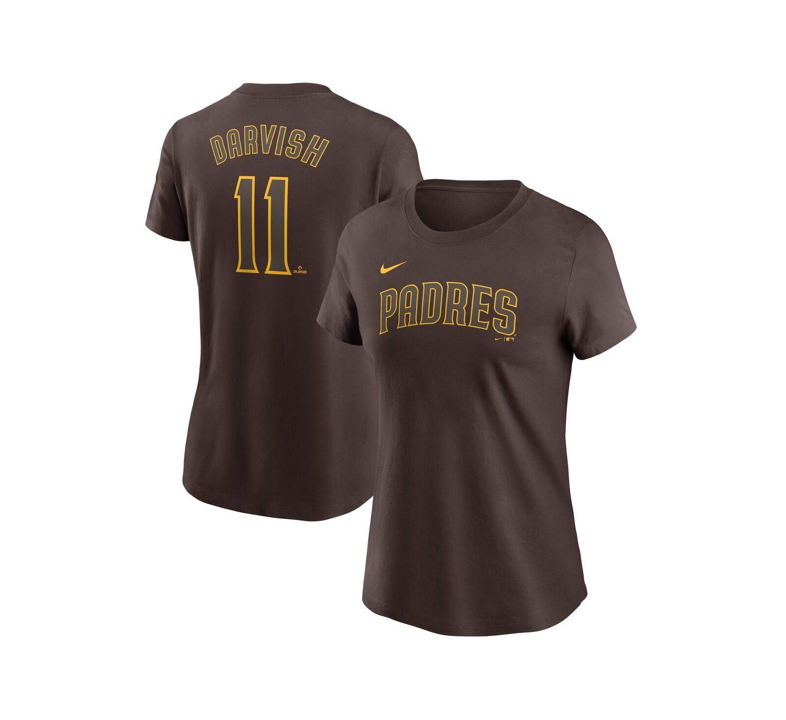 Женская футболка Nike Yu Darvish Brown San Diego Padres Fuse Name & Number