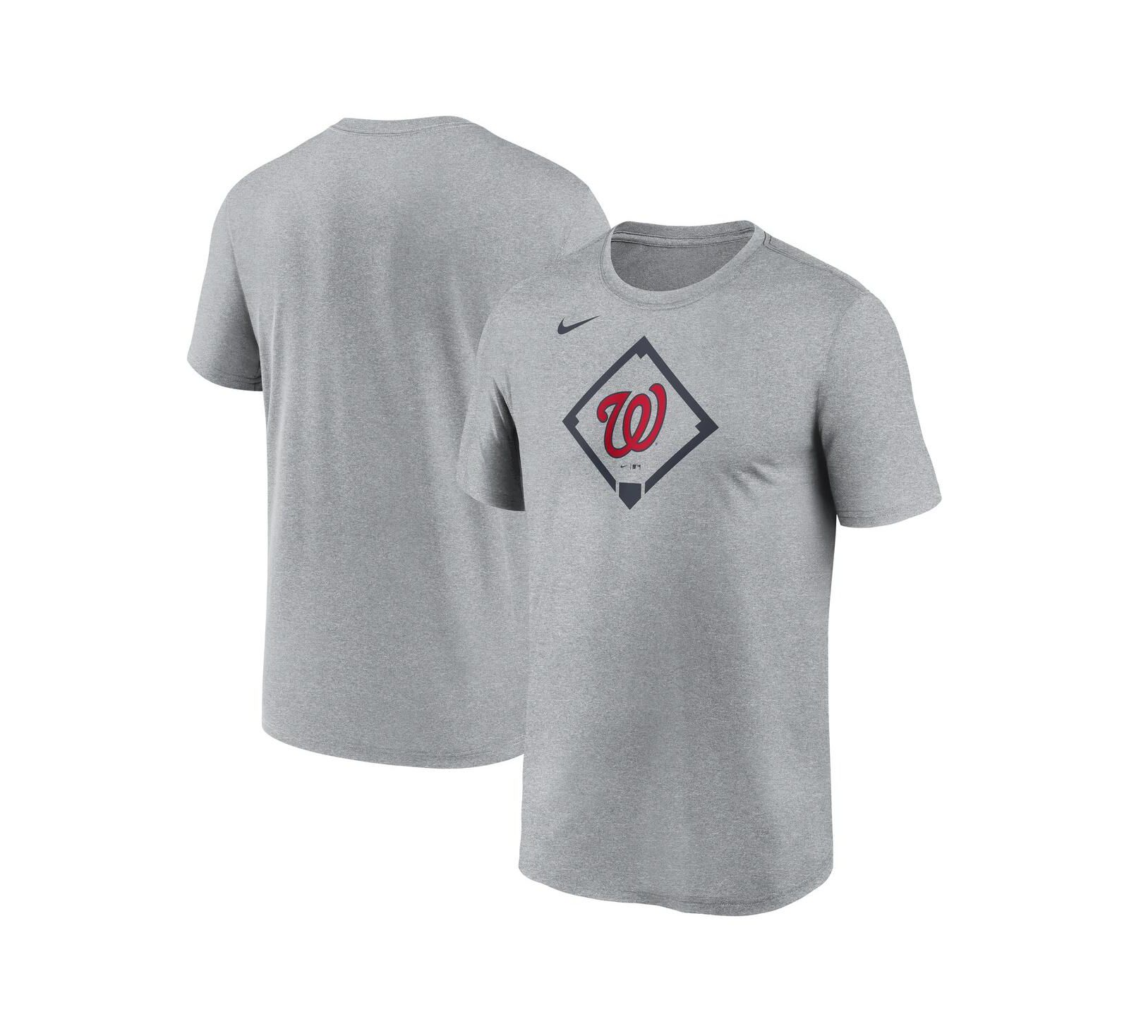 Nike Men's Heather Gray Washington Nationals Icon Legend Performance T-Shirt