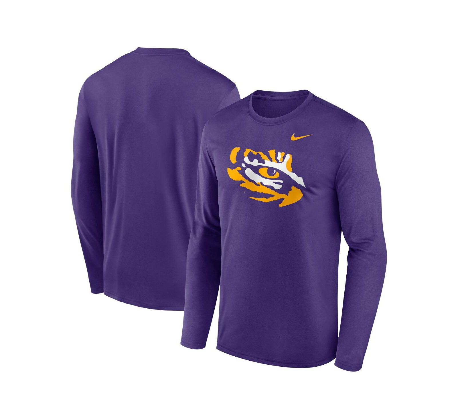 Мужская футболка Nike Purple LSU Tigers Primetime Alternate Logo Legend Long Sleeve