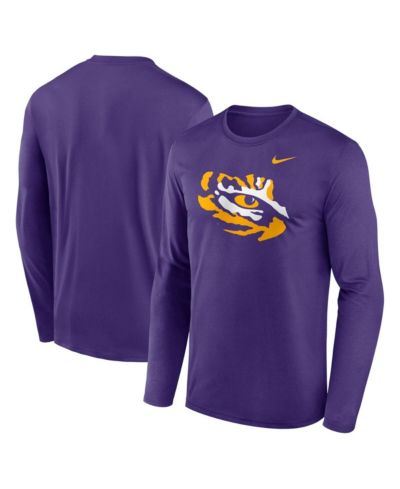 Мужская футболка Nike Purple LSU Tigers Primetime Alternate Logo Legend Long Sleeve