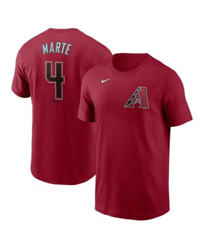 Nike Men's Ketel Marte Red Arizona Diamondbacks Fuse Name & Number T-Shirt