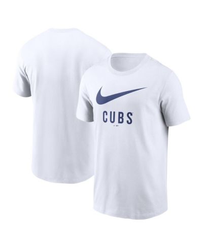 Nike Мужской White Chicago Cubs Swoosh T-Shirt