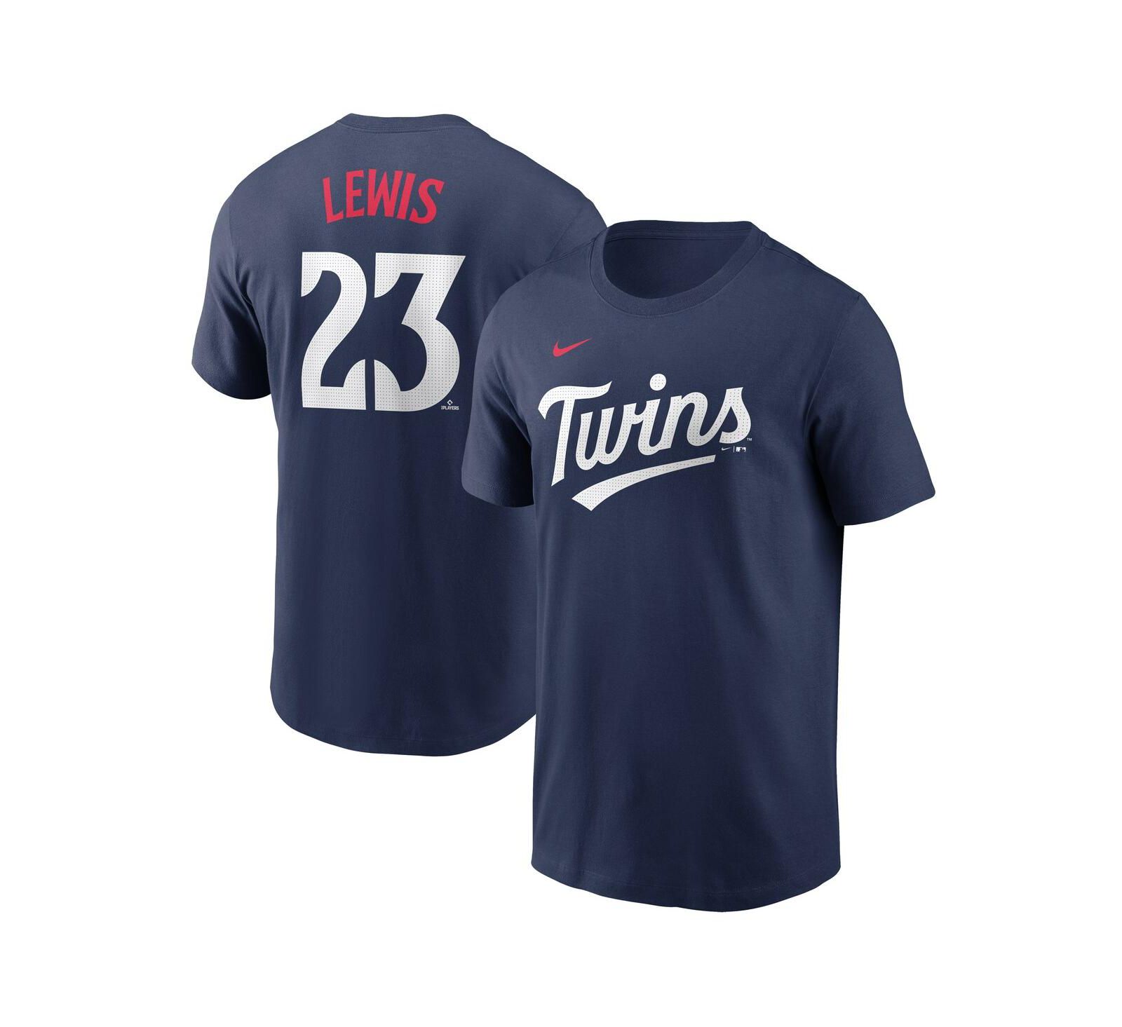 Nike Мужская футболка Royce Lewis Navy Minnesota Twins Fuse Name & Number