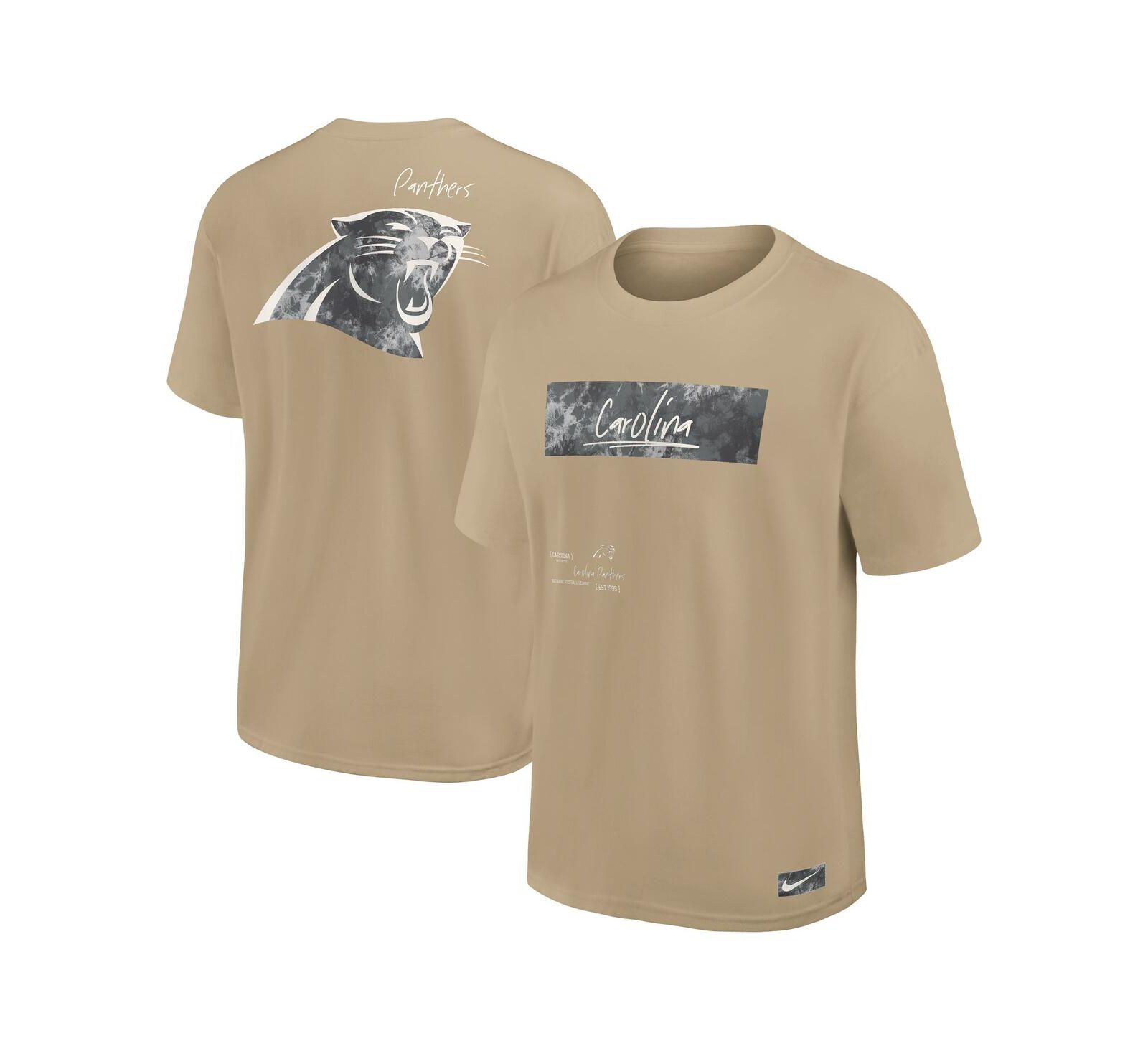 Мужская футболка Nike Statement Max90, бежевая, Carolina Panthers