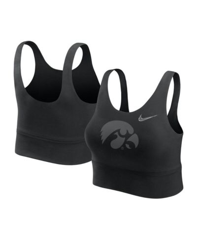 Спортивный топ Nike Women's Black Iowa Hawkeyes Performance Longline