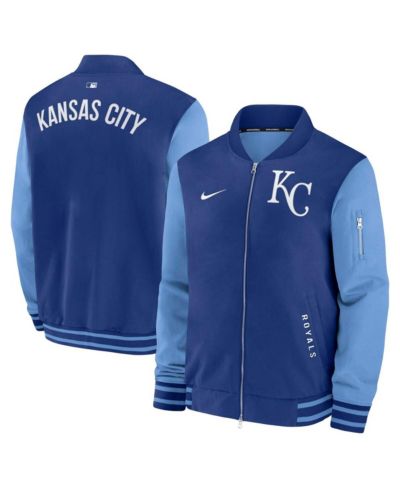 Мужская куртка-бомбер Nike Kansas City Royals Authentic Collection Dugout Full-Zip Royal/Light Blue