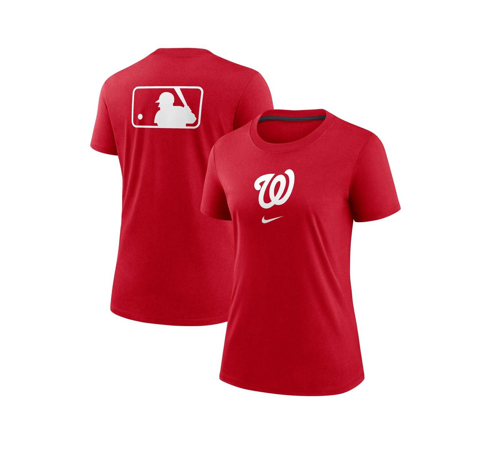 Nike Women's Red Washington Nationals Authentic Collection Early Work Tri-Blend T-Shirt