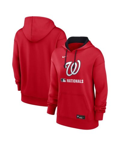 Женское худи Nike Red Washington Nationals Authentic Collection Performance Pullover
