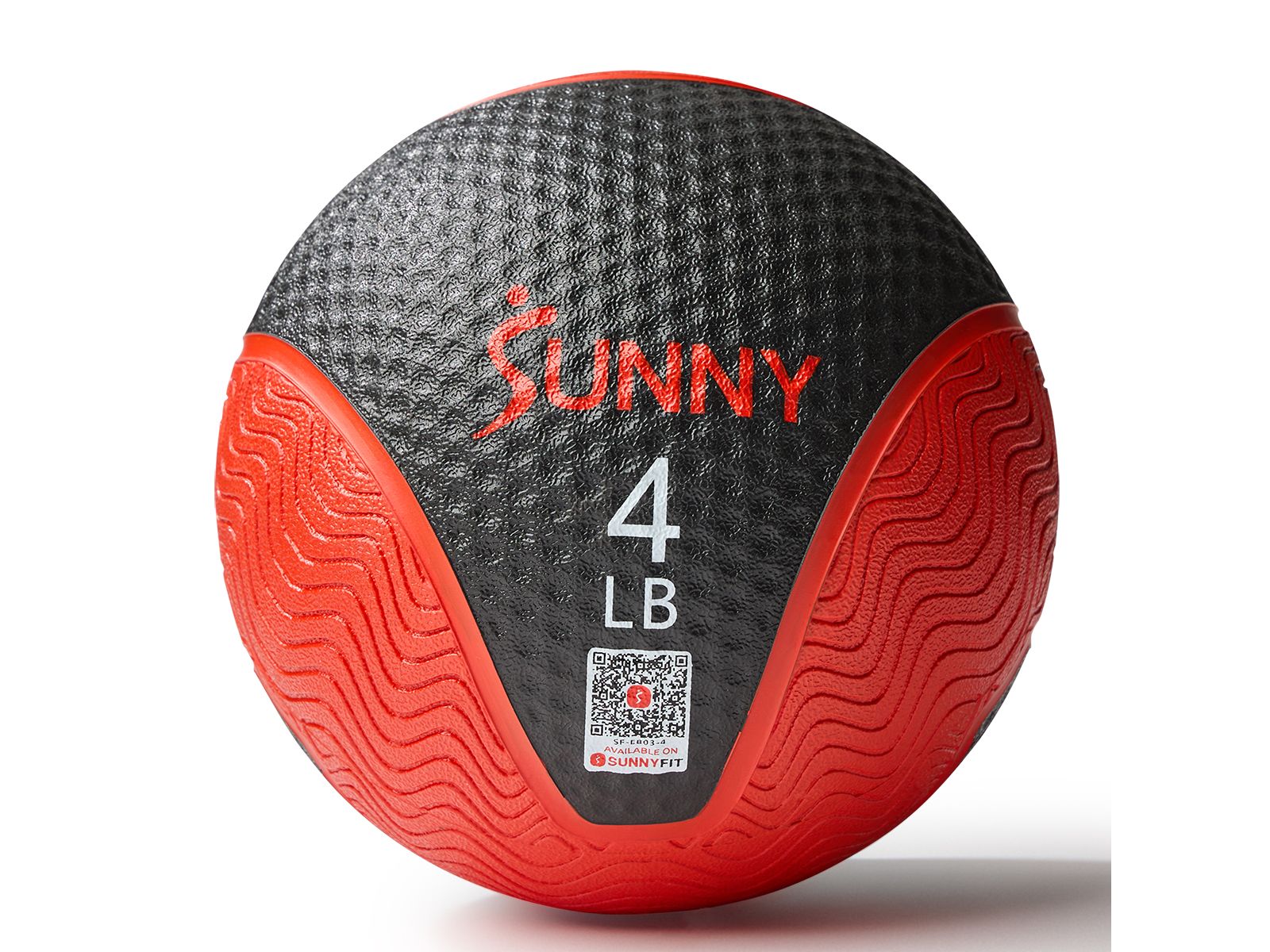 Sunny Health & Fitness Medicine Ball 4LBS, Non-slip Grip