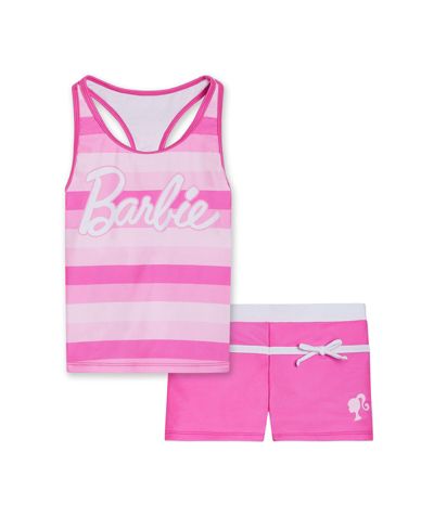 Комплект Barbie Girls Racerback UPF 50+ Tankini и плавательные шорты