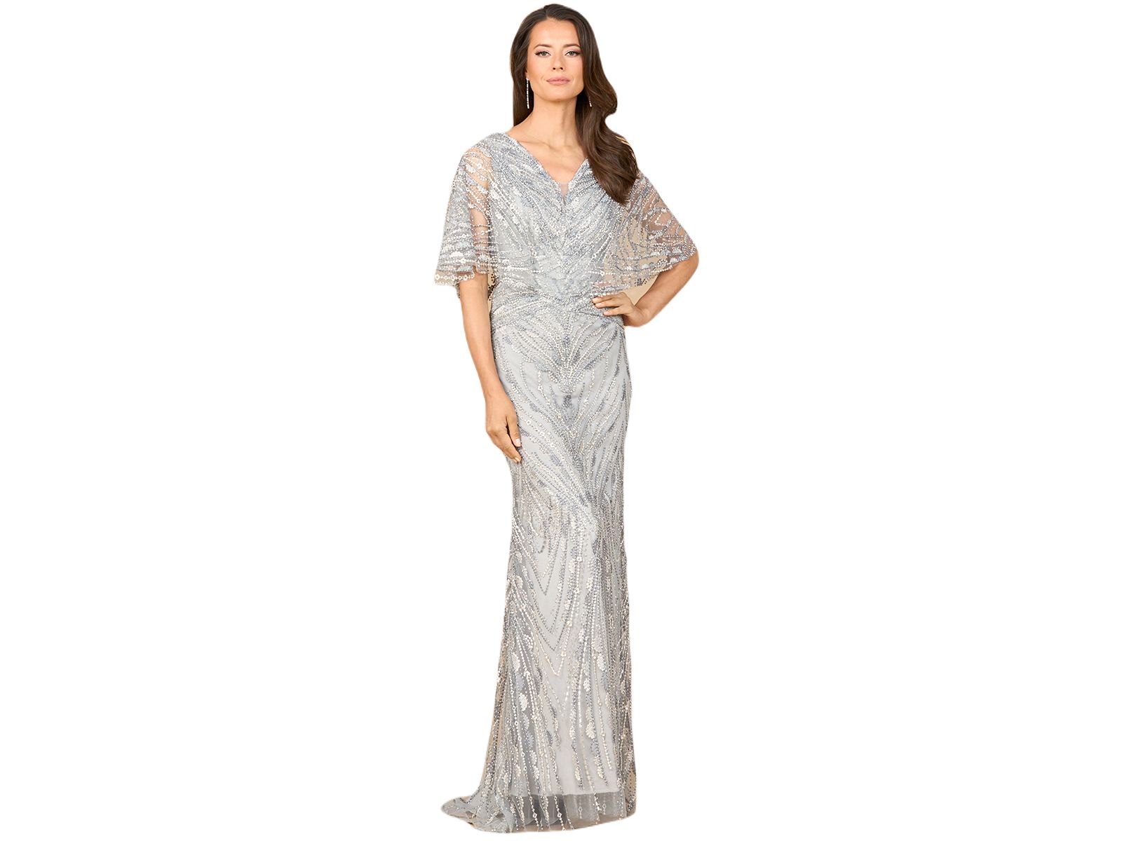 Женское платье Lara Cape Sleeve Mermaid Gown