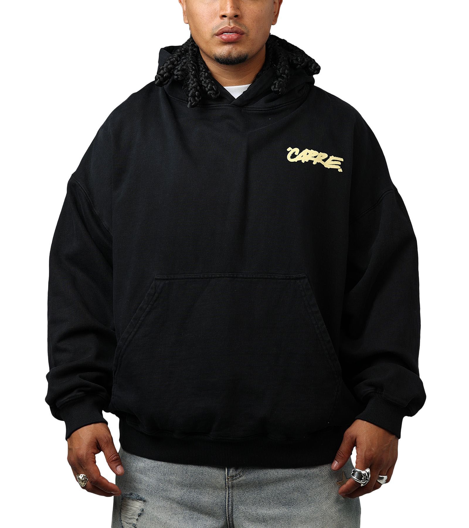 CARRE Men's Passport Hoodie Sweatshirt - Black S