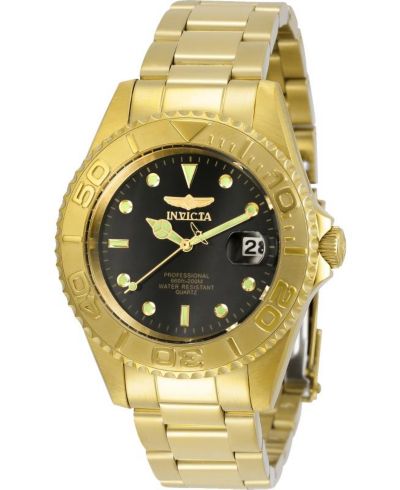 Invicta Men's 29939 Pro Diver  Quartz 3 Hand Black Dial Watch