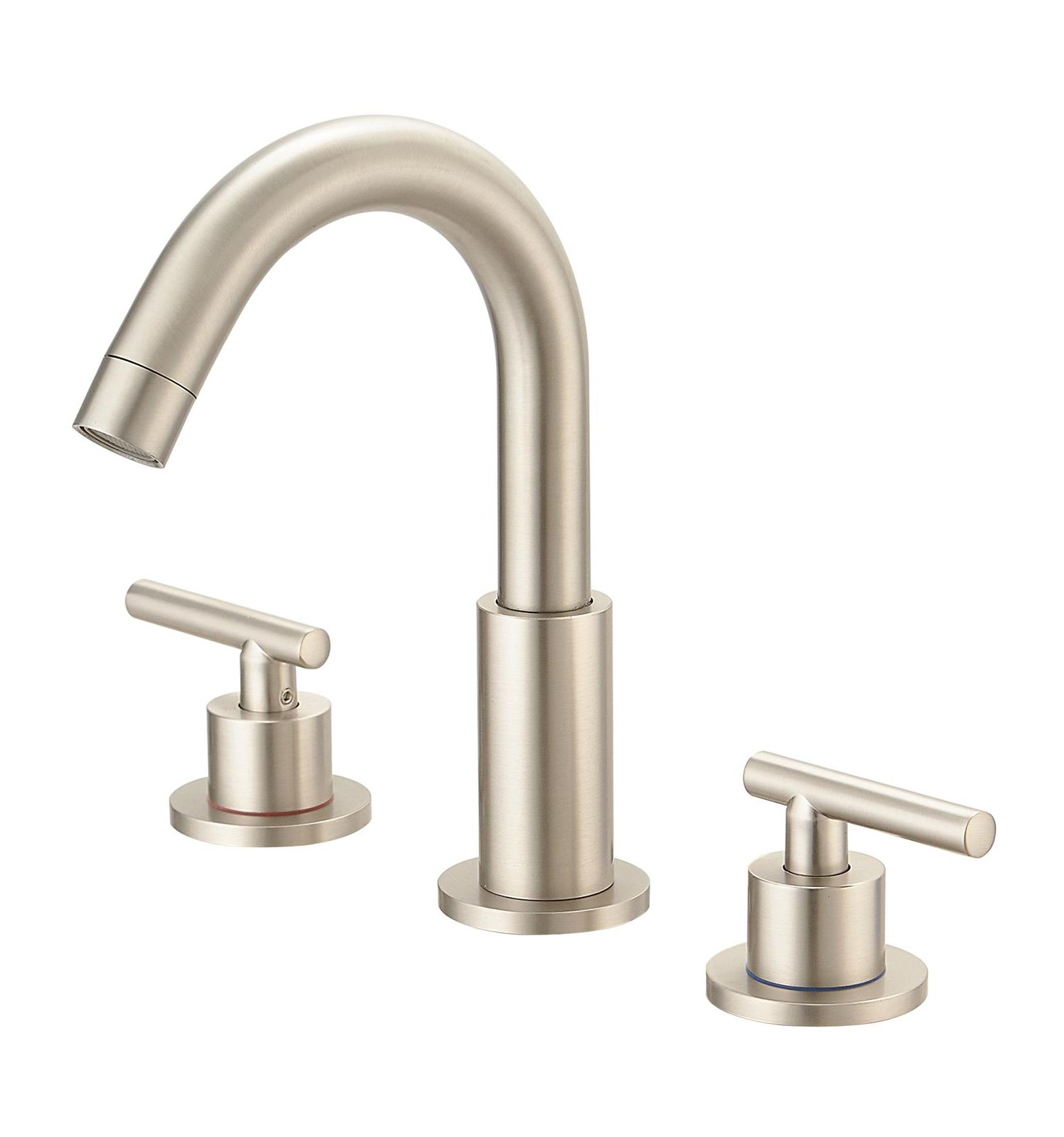 Greenspring Valve and cUPC Water Supply Lines 8 in. Widespread 2-Handle Mid-Arc Bathroom Faucet