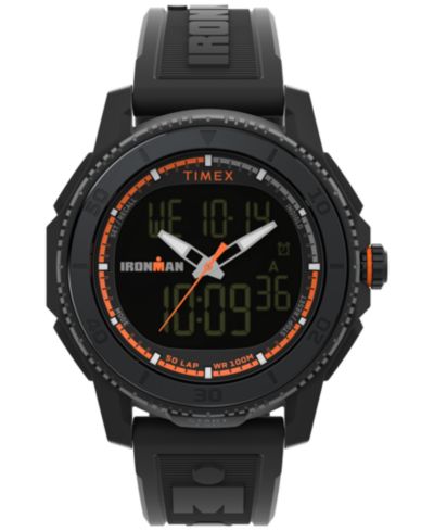 Timex Мужские цифровые часы с полиуретановым ремешком 47mm