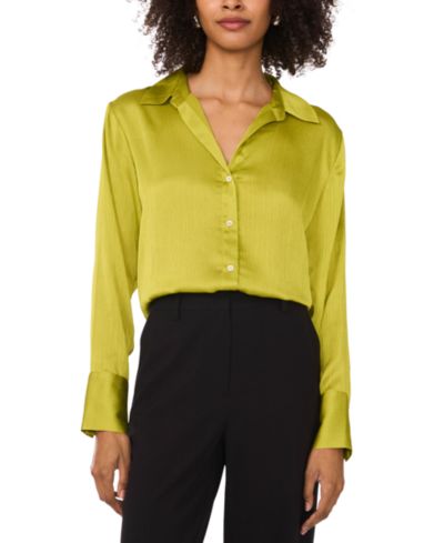 Женская блузка Vince Camuto Split-Neck Button Long-Sleeve