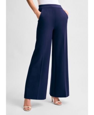 Isaac Mizrahi Женские брюки Ponte с широкими штанинами