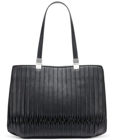 Calvin Klein Granite Pleated Tote Bag