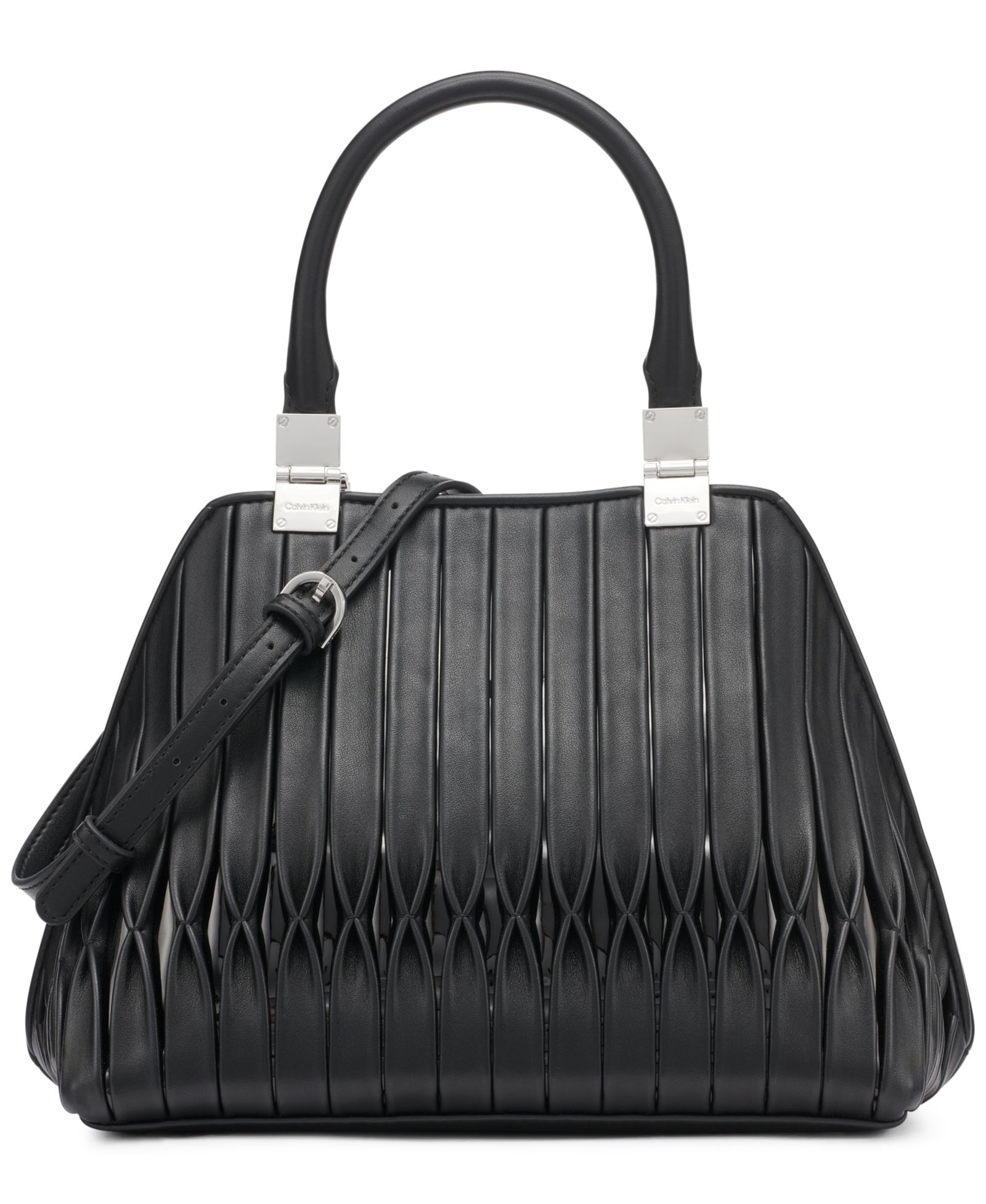 Calvin Klein Granite Convertible Pleated Satchel