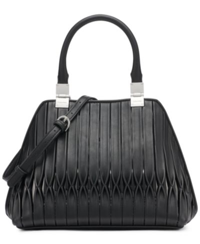 Calvin Klein Granite Convertible Pleated Satchel