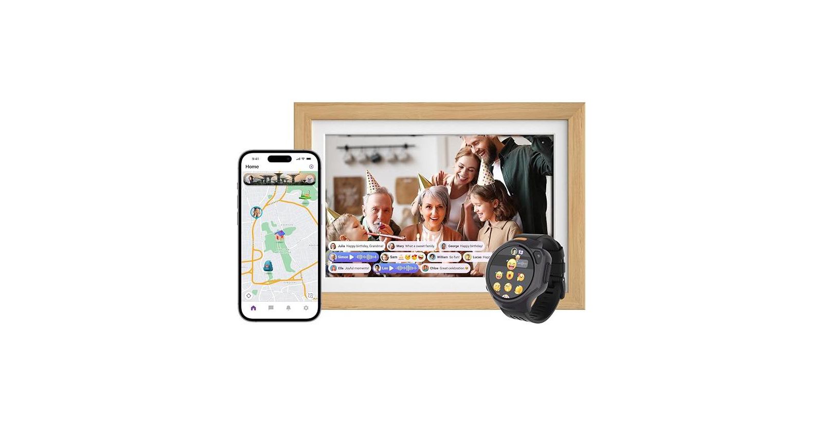myFirst Smart WiFi Digital Photo Frame myFirst Frame Live 10 Inch LCD Touch Screen, Auto-Rotate, 32GB Memory with Cloud Storage