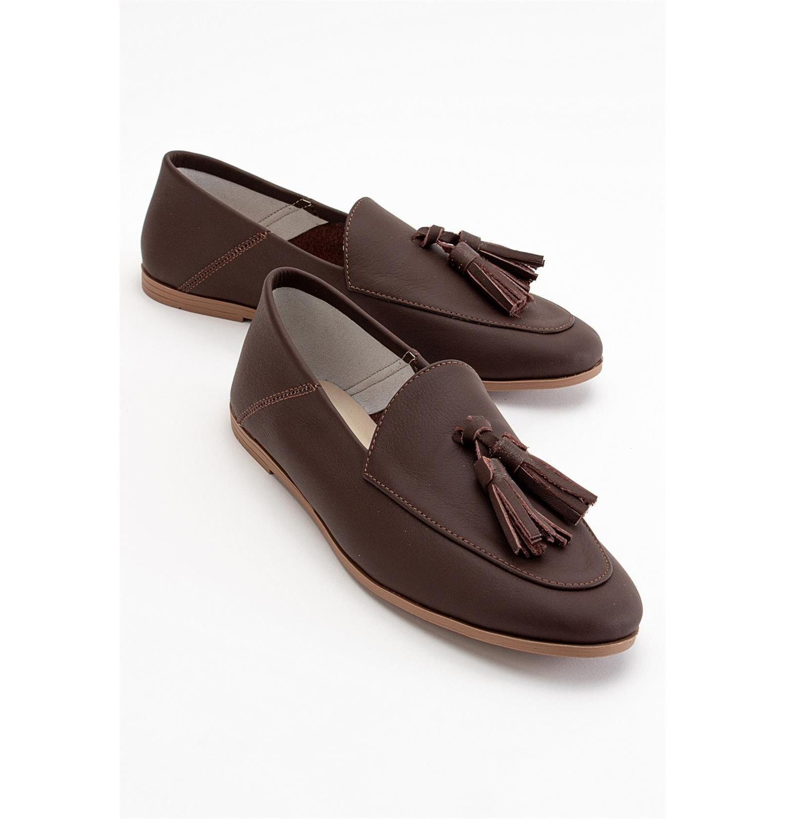Forever & Always Shoes Women's Mona Soft Leather Tassel Loafer