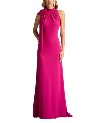 Женское вечернее платье Tadashi Shoji Sims Taffeta Shoulder Bow Halter