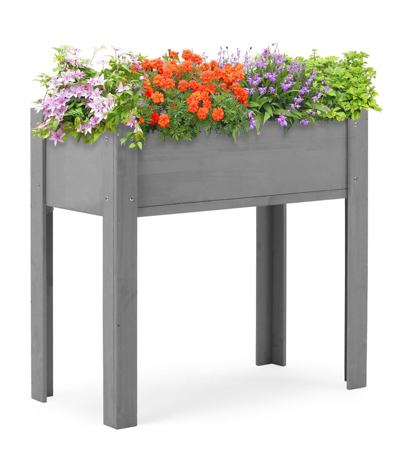 Streamdale Furniture приподнятая садовая грядка 31x31x16" деревянный ящик для растений