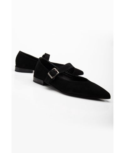 Forever & Always Shoes Женские кожаные мэри-джейн Flats Willow