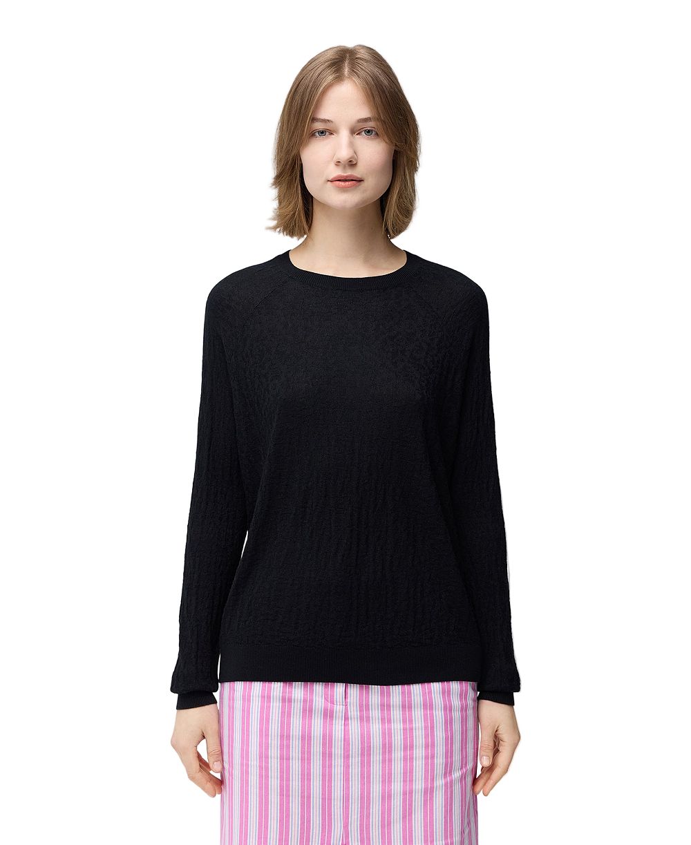 Женский свитер Gobi Cashmere, шелк и кашемир, текстурированный