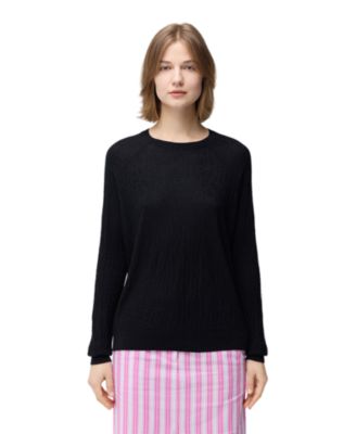 Женский свитер Gobi Cashmere, шелк и кашемир, текстурированный