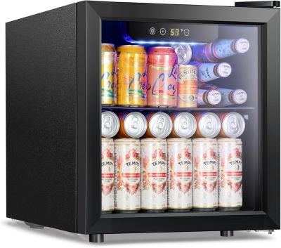 COWSAR 1.3 Cu.ft Mini Beverage Fridge, Wine Cooler