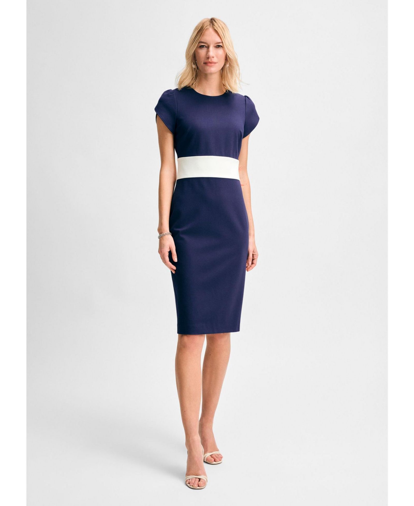 Isaac Mizrahi Женское платье Ponte Tulip Sleeve
