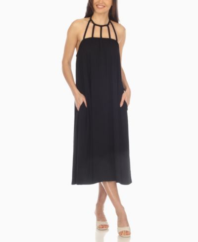 Платье White Mark Women's Braided Strap Midi
